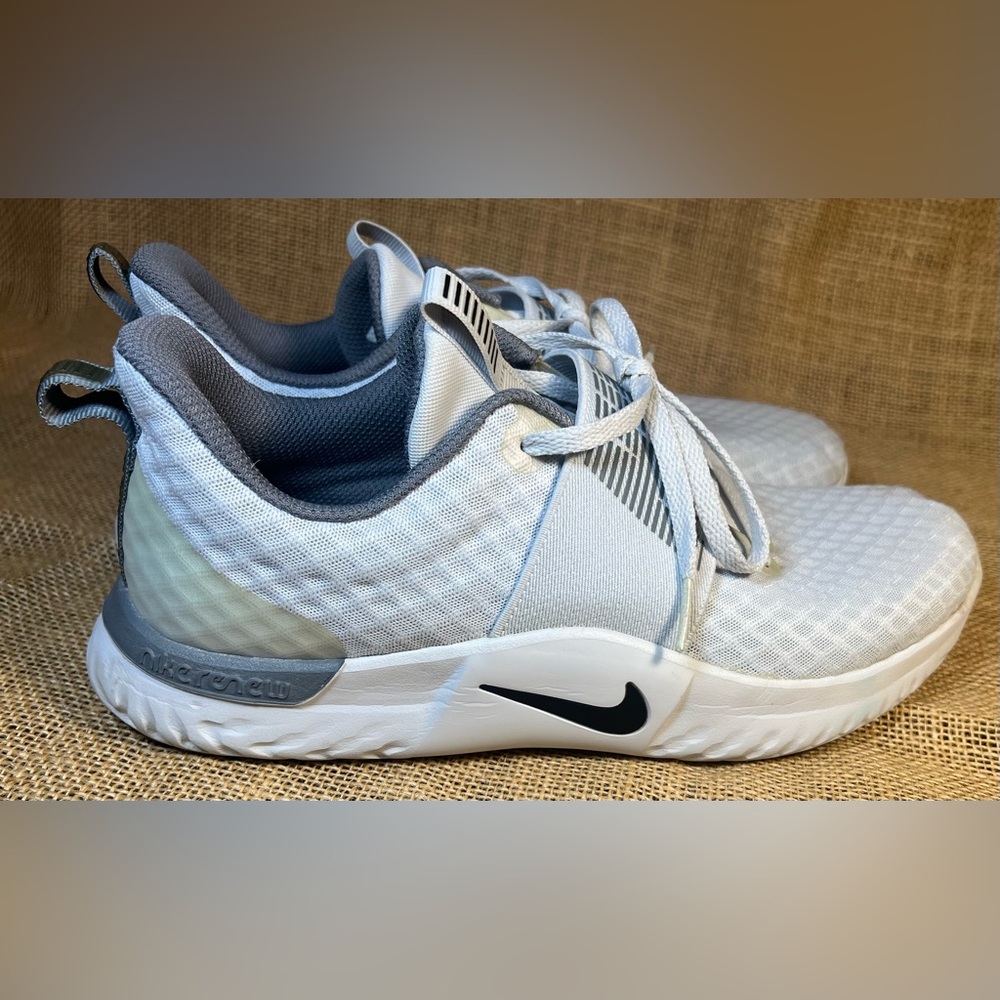 Nike White and Gray Mesh in season Sneakers
